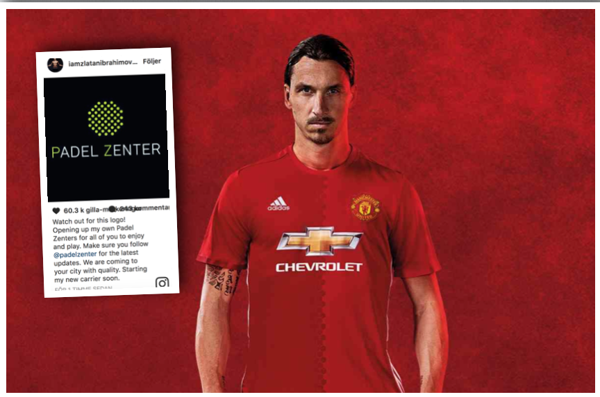 Zlatan bekräftar: öppnar padelZenters