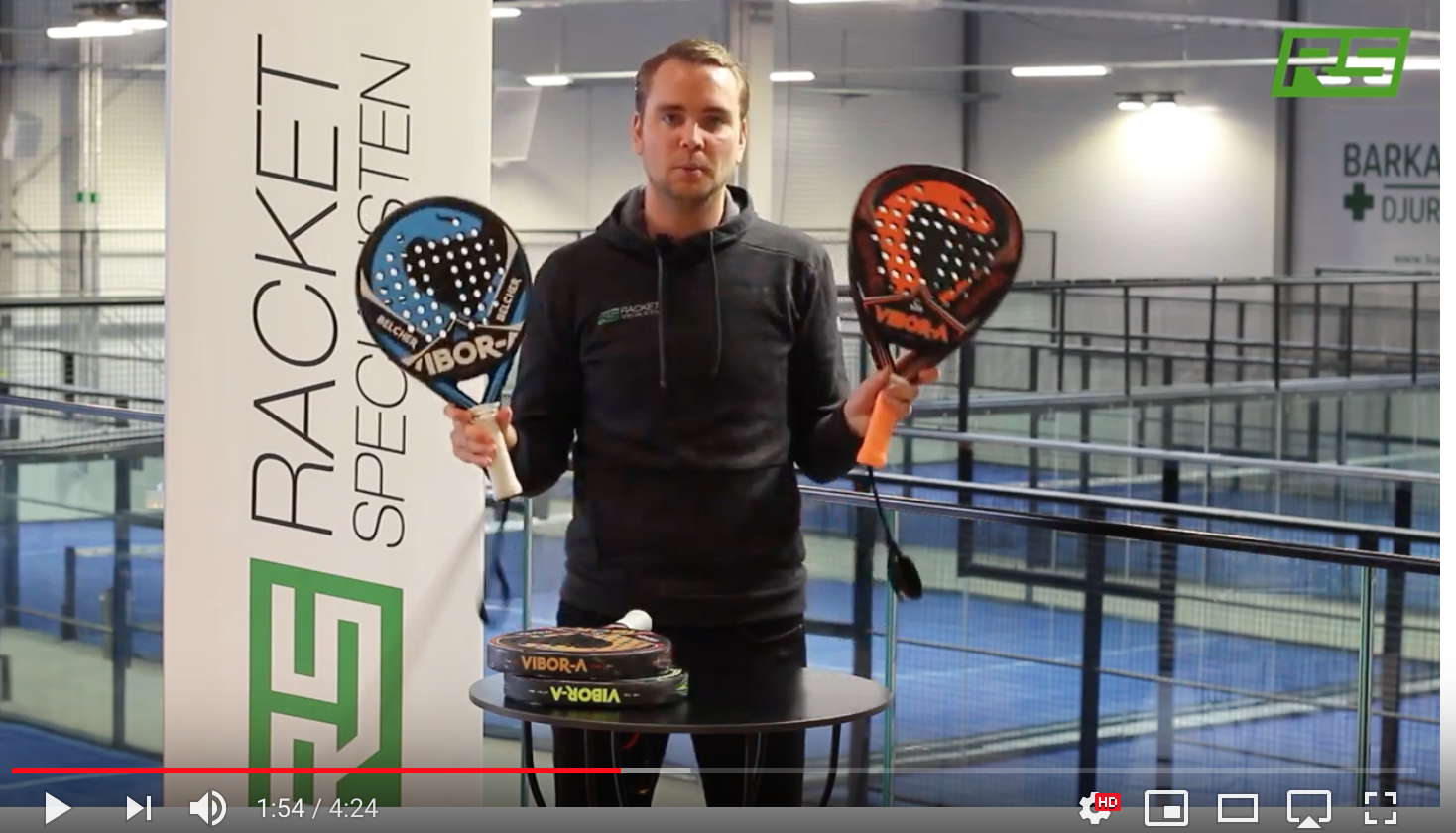 Fyra olika modeller av Vibor-A testas