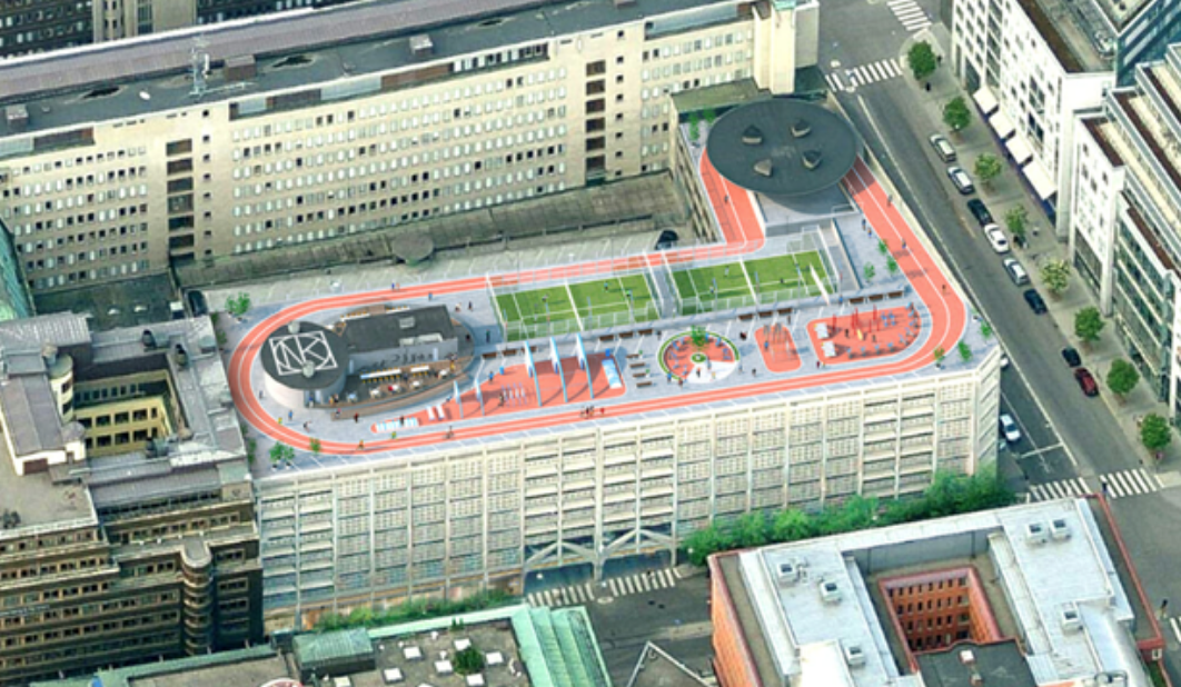 Spanskt företag: Fyra banor på taket av NK