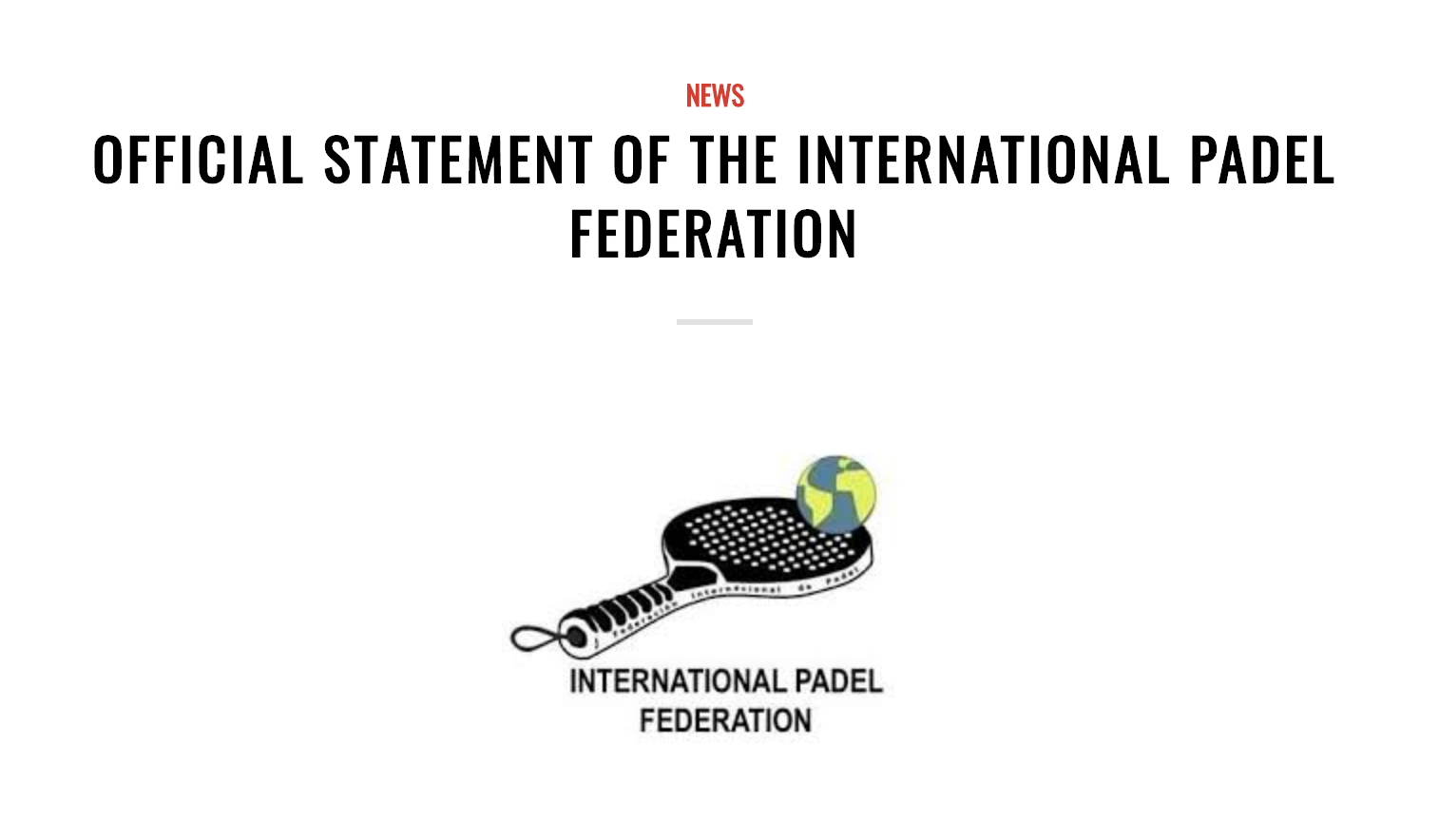 Nu är kriget i padelvärlden totalt